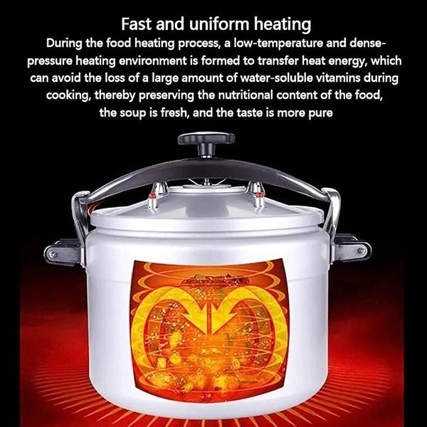Multi-Function Pressure Cooker，Large-Capacity Aluminum Alloy Explosion-Proof High Pressure Cooking for Gas Stove Soup Stew Pot (Color : Silver, Size : 9L)3