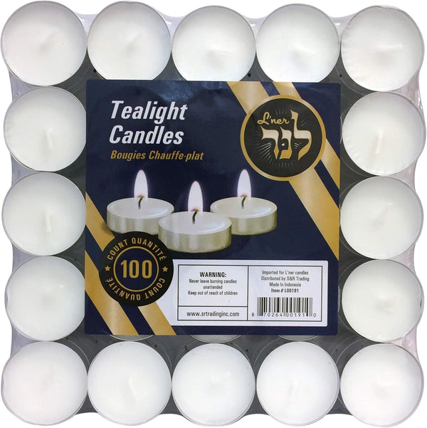 Tea Light Candles – Set of 100 Unscented Tea Lights – Burns Aprx. 4 Hours – Party & Ambience Candles – Restaurant Decorations7