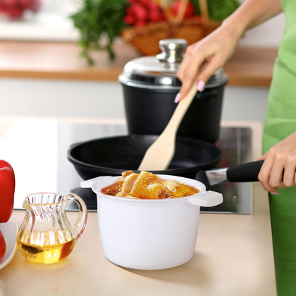 Microwave Rice Cooker 2 Quart, Microwave Steamer for Vegetables, 1.8L Professional Large Micro Cookware for Grains, Pasta & Potatoes - BPA Free, Dishwasher Safe7