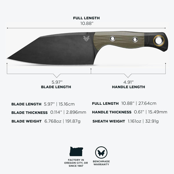 Station Knife Kitchen Knife, CPM-154 Steel Blade (4010BK-01)5