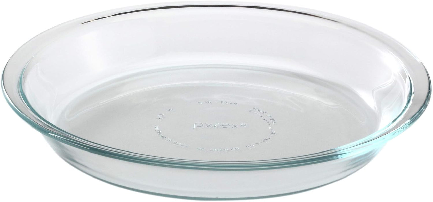 pyrex-glass-bakeware-pie-plate-9-x-1-2-pack-of-2-clear-original-genuine-pyrex-made-in-the-usa-oven-safe-nonporous-glass-microwave-safe-dishwasher-safe-easy-clean-baking-essentials