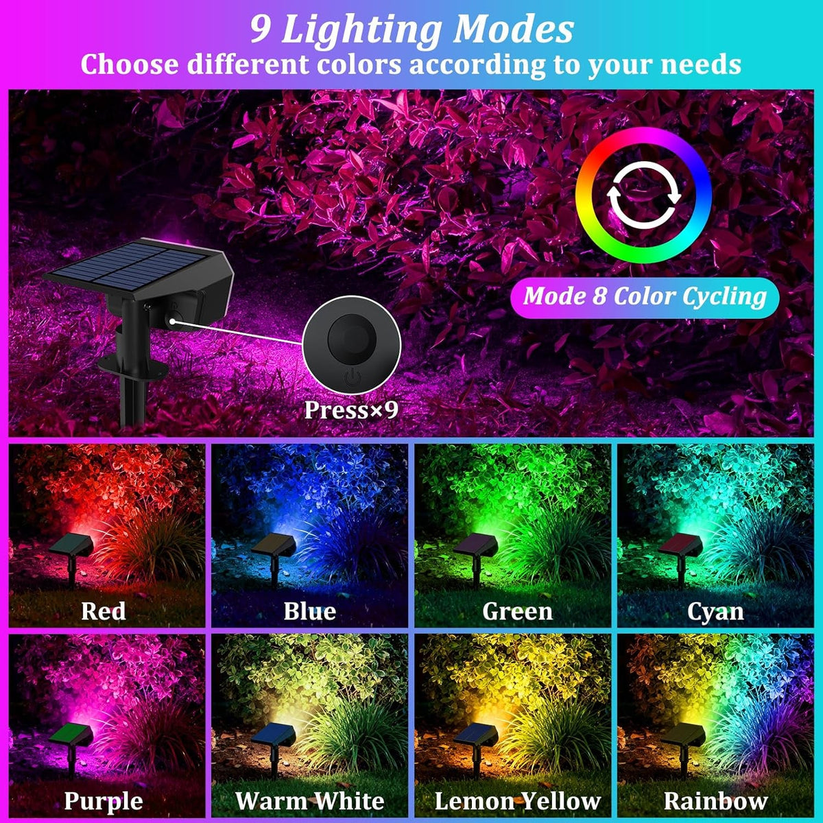 8-pack-solar-spot-lights-outdoor-waterproof-landscape-spotlight-multicolor