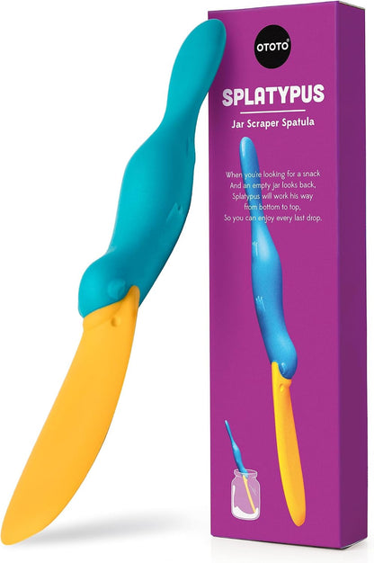 Splatypus Jar Spatula for Scooping and Scraping - Unique Fun Cooking Kitchen Gadgets for Foodies - Bpa-Free & 100% Food Safe - Crepe Spreader1