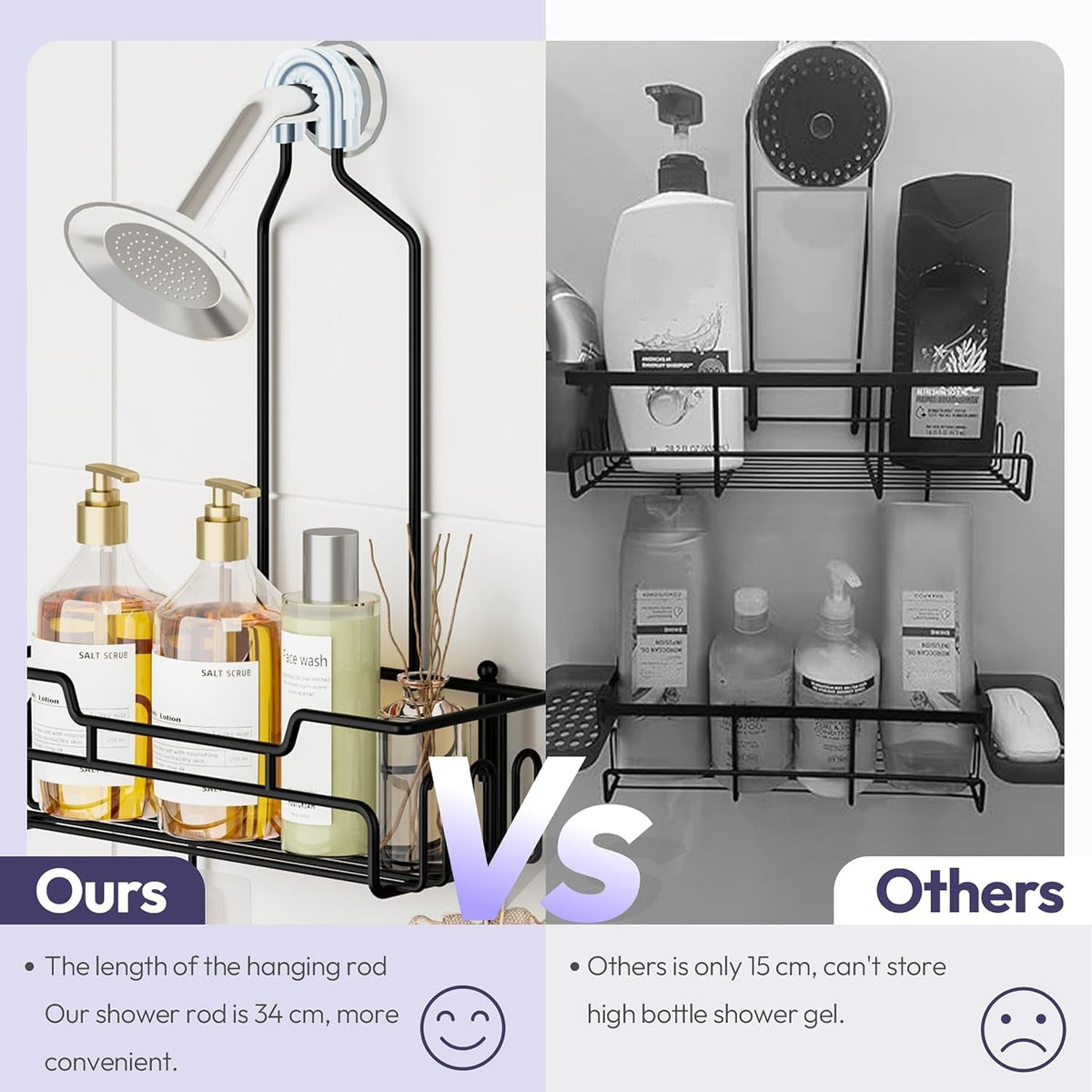 bathroom-shower-caddy-hanging-extended-length-2-tier-rustproof-over-shower-head-organizer-no-drilling-bathroom-shelf-with-14-hooks-soap-holder-anti-swing-rack-black-medium