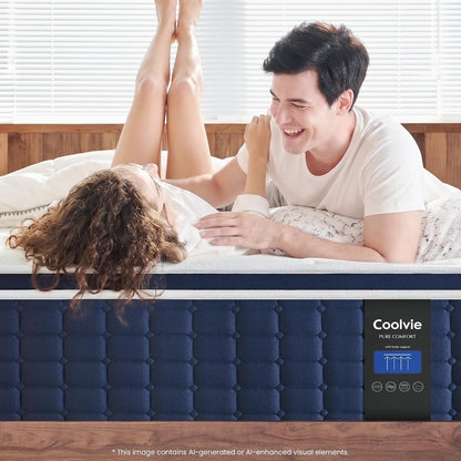 12 Inch King Size Mattress,Hybrid Mattress in a Box6