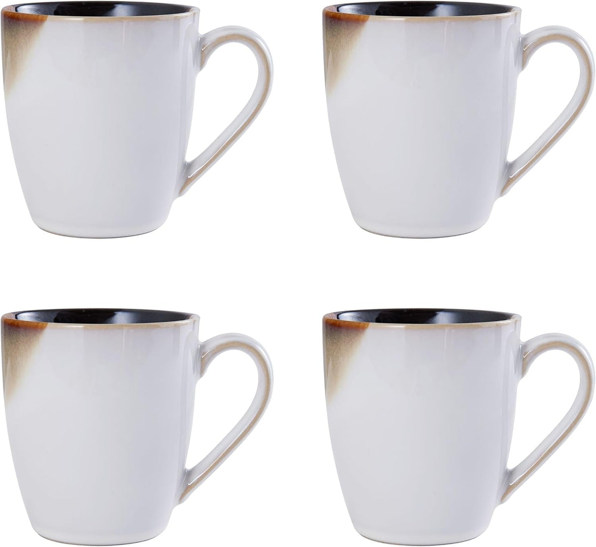 mikasa-gourmet-basics-caden-16-piece-stoneware-dinnerware-set-service-for-4-white-glossy-center-with-black-and-tan-two-tone-reactive-glaze-dishwasher-and-microwave-safe