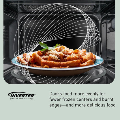 Panasonic NN-SN65KW Microwave Oven with Inverter Technology, 1200W, 1.2 Cu.Ft. Small Genius Sensor One-Touch Cooking, Popcorn Button, Turbo Defrost-Nn-Sn65Kw-(White) | 1.2 Cu.Ft. Small Genius Sensor One-Touch Cooking, Inverter Technology, 1200W, Popcorn Button, Turbo Defrost9