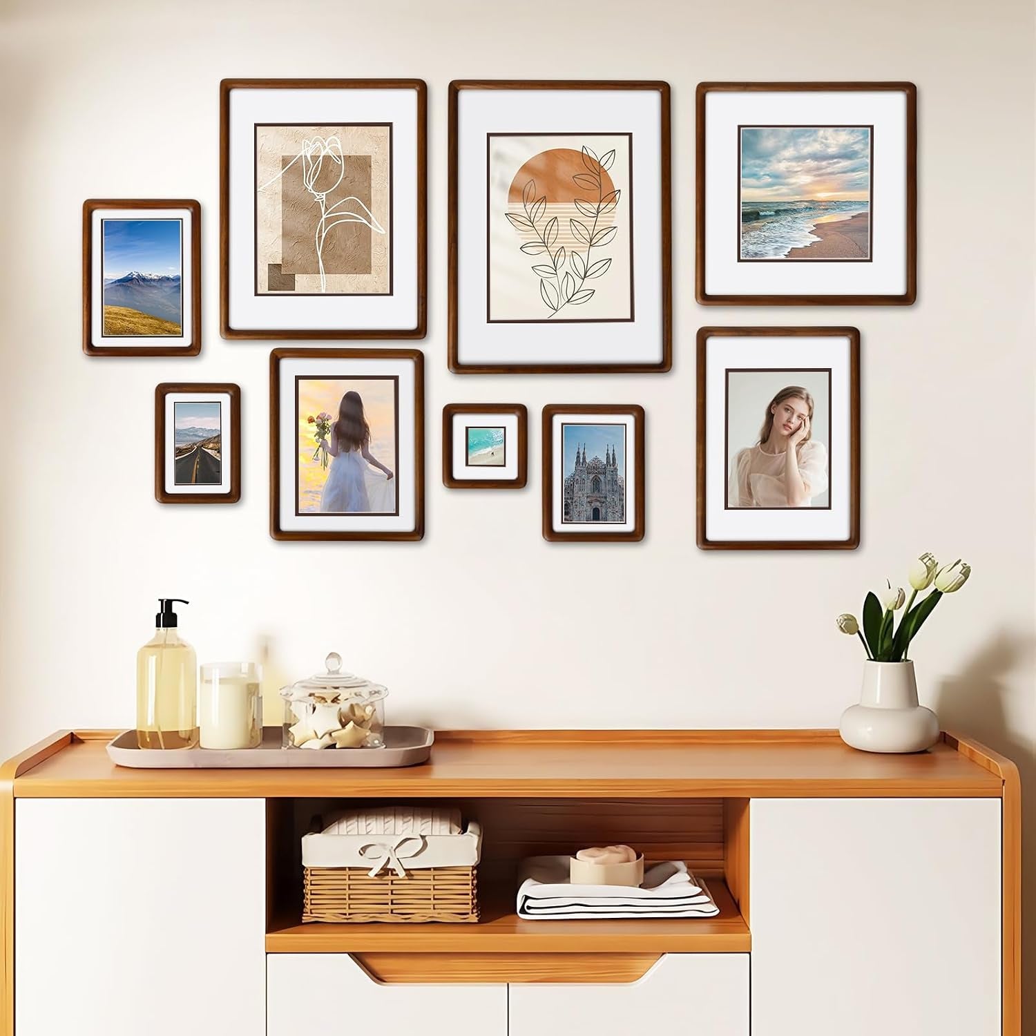 a4-wood-picture-frame-solid-natural-walnut-rounded-corner-photo-frame-with-tempered-glass-a4-wooden-frame-matted-to-6x8-wall-or-tabletop-display-version-shipped-randomly