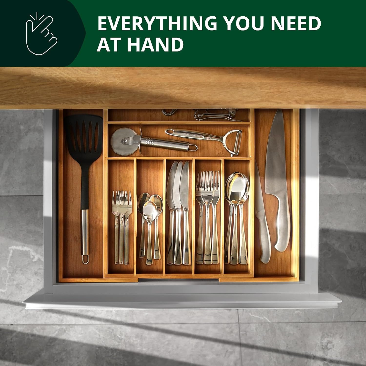 luxury-bamboo-kitchen-drawer-organizer-silverware-organizer-utensil-holder-cutlery-tray-drawer-dividers-for-flatware-9-slot-natural