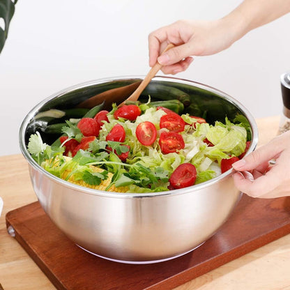 Mixing Bowl Large 5 Quart Stainless Steel Deep Meal Food Prep Serving Bowl4