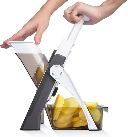 Safe Mandoline Slicer, Vegetable Slicer Potato Slicer, Gray9