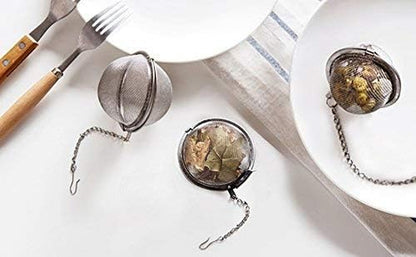 2Pcs Stainless Steel Mesh Tea Ball 2.1 Inch Tea Strainers | Teas Infuser Strainer Filters for Teas7