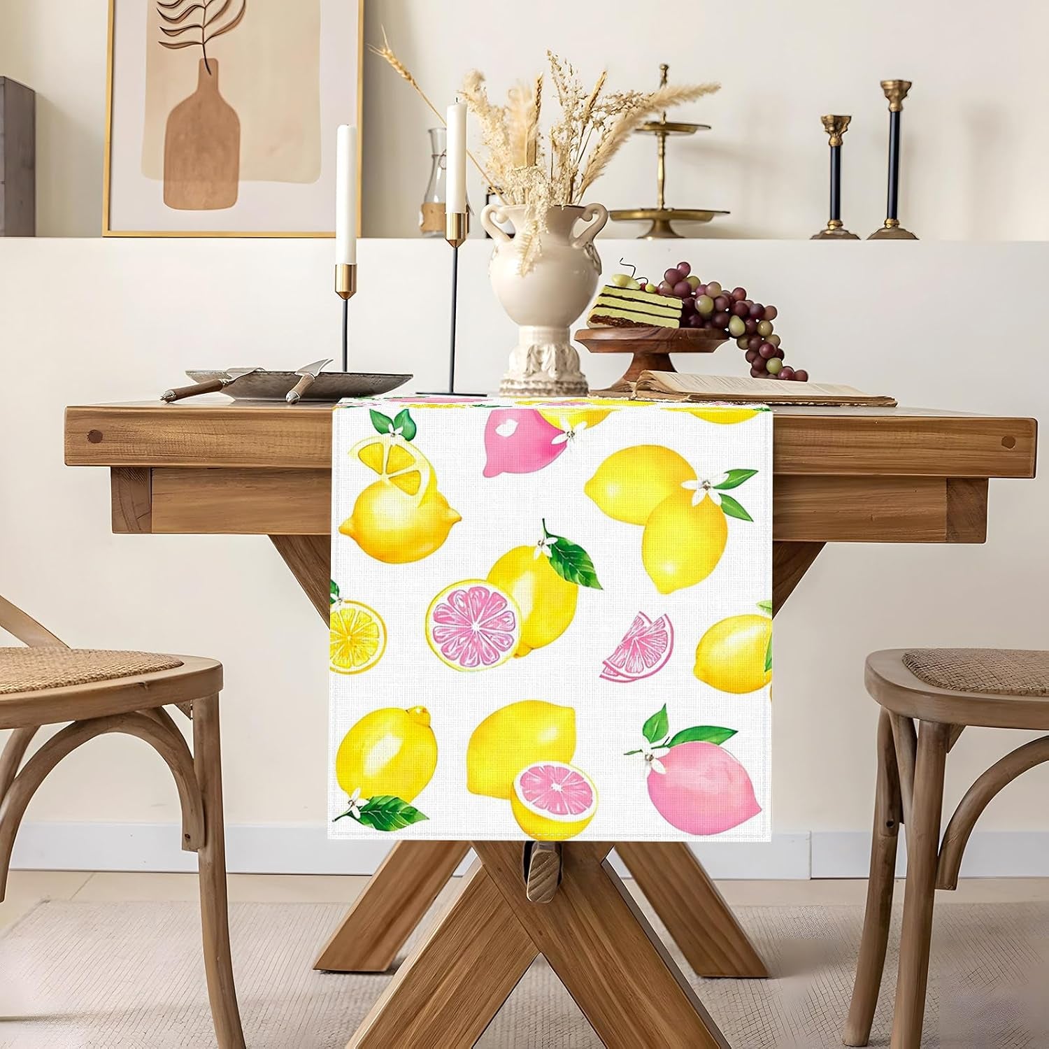 pink-lemon-party-decorations-table-runner-summer-citrus-fruit-lemonade-theme-birthday-bridal-shower-home-kitchen-dining-room-table-decor