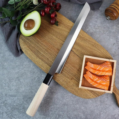 Meat Cleaver, 9 Inch Japanese Knife Sashimi Salmon Sushi Knives Thickened Blade Fish Filleting Cooking Knives Chef Meat Cleaver4
