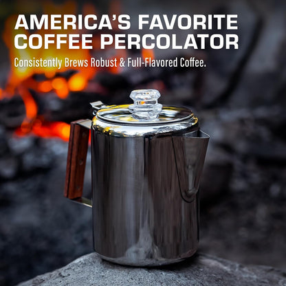 Bozeman Percolator Coffee Pot — NO Aluminum or Plastic [9 Cup]6