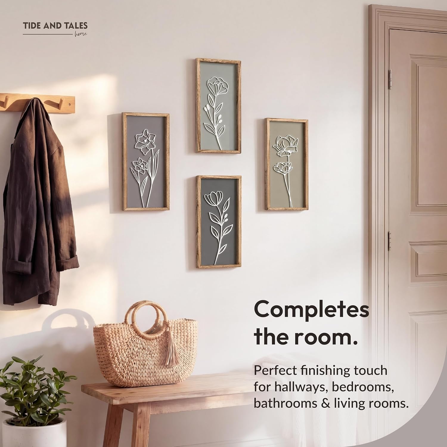 3d-framed-wall-art-set-of-4-floral-boho-wall-decor-7-x-16-lightweight-wooden-ready-to-hang-wall-decor-for-living-room-bathroom-bedroom-or-office-botanical-farmhouse