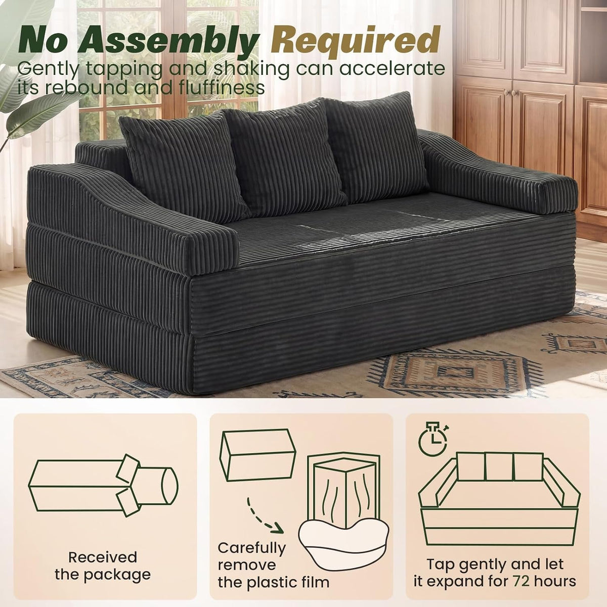 78-7-folding-convertible-sofa-bed-boneless-sleeper-sofa-couch-with-pillows-3-seater-pull-out-futon-couches-bed-floor-mattress-couch-loveseat-for-living-room-bedroom-lounge-dark-grey