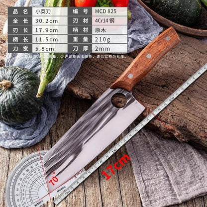 Cleaver Knife, Small Vegetable Knives Forging Sharp Cutting Slicing Knife Stainless Steel Household Meat2