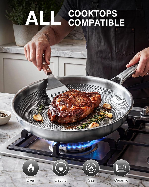 Titanium Cookware Set, 8-Piece Pots and Pans Set, Non-Stick with Lid, Pfas/Pfoa/Ptfe-Free, Dishwasher & Oven Safe, Compatible with Gas & Induction Cooktops5