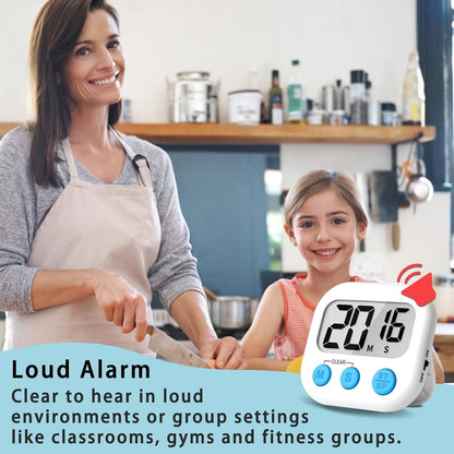 Digital Kitchen Timers, Classroom Timers for Kids Teachers, 6 Color | Back to School Supplies Bulk, Classroom Must Haves, Min/Sec Count Up/Down, Magnetic Back, Loud Alarm, Lanyards Included3