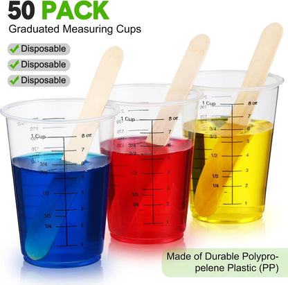 50 Pack 8 Oz Disposable Measuring Cups for Resin Epoxy4