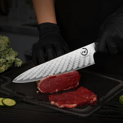 Damascus Chef Knife 8 Inch, Japanese Kitchen Knife with VG10 Steel9