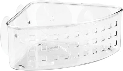 Plastic Suction Cup Corner Shower Basket, Clear8