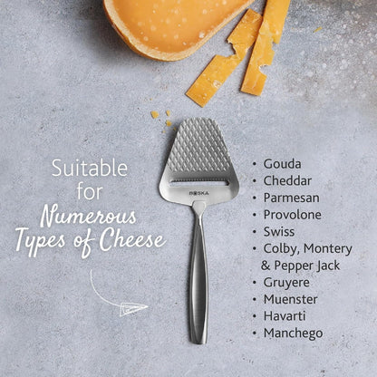 BOSKA Monaco+ Premium Cheese Slicer - Award Winning Cheese Cutter for Block Cheese, Cheddar up to Parmesan - Quilted Pattern Reduces Resistance - Non-Stick & Ergonomic Handheld3