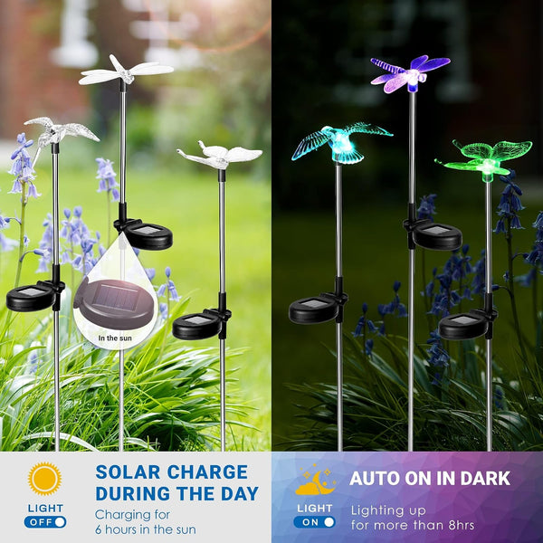 Solar Garden Lights Decor Butterfly Path Lights Outdoor Decorations3