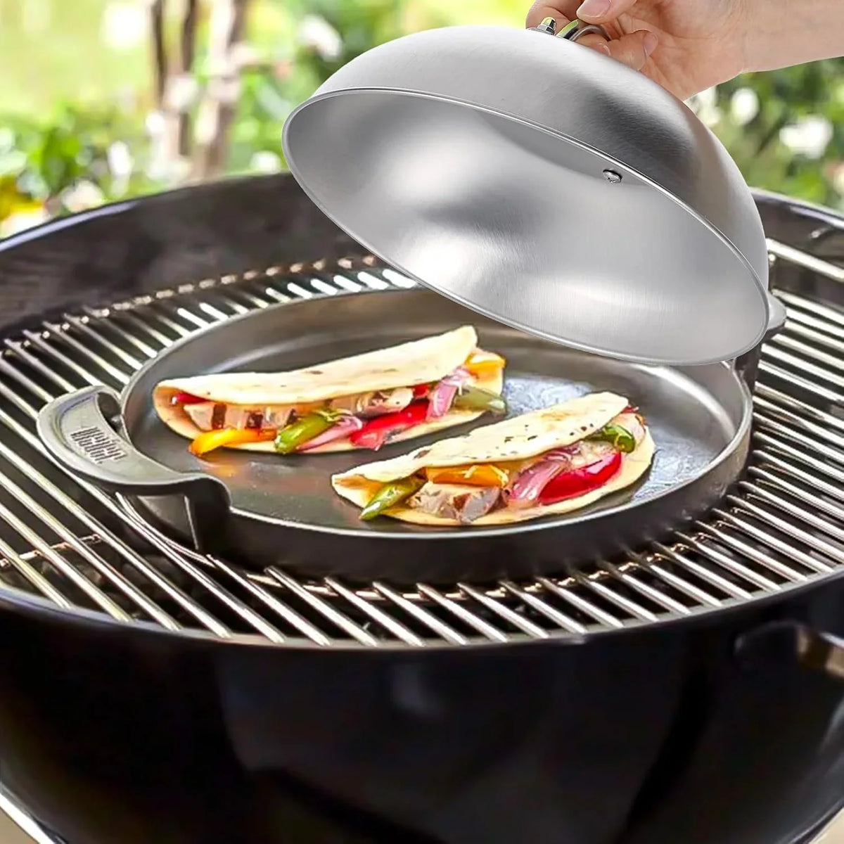 2-pcs-9-inch-stainless-steel-griddle-melting-cheese-dome-wok-lids-commercial-grade-basting-and-steaming-cover-best-for-use-in-flat-top-grills