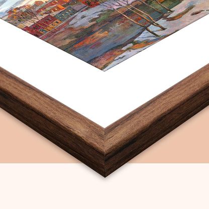 Rustic Walnut 20X24 Picture Frame with Mat for 16X202