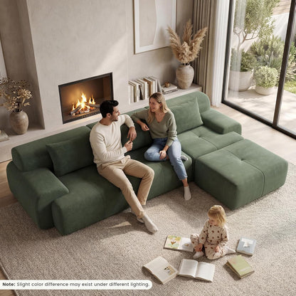 108'' Modular Boneless Sofa,Sectional Couch for Living Room9