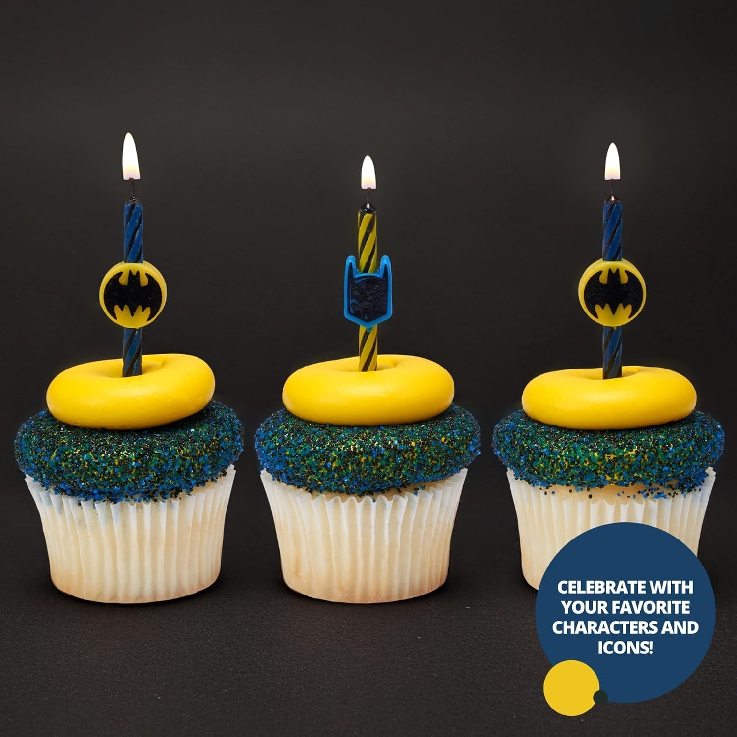 batman™-sprial-birthday-candles-cake-decoration-toppers-6-count
