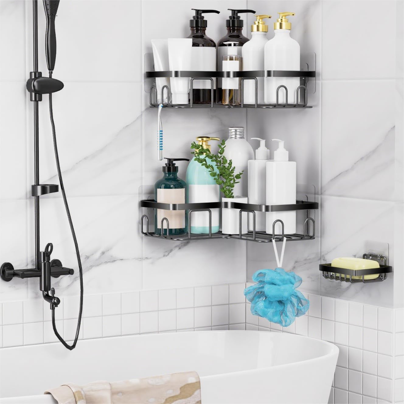 corner-shower-caddy-shelf-organizer-rack-self-adhesive-black-bathroom-shelves-basket-home-wall-shower-inside-organization-and-storage-decor-rv-accessories-first-apartment-essentials