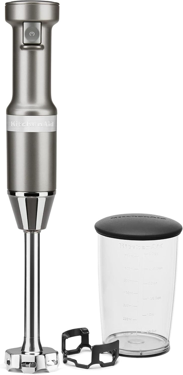 Kitchenaid Variable Speed Corded Hand Blender, KHBV53, Contour Silver | Removable 8" Blending Arm, Blending Jar with Lid, Bpa-Free Material, Blends Smoothies, Shakes, Soups2