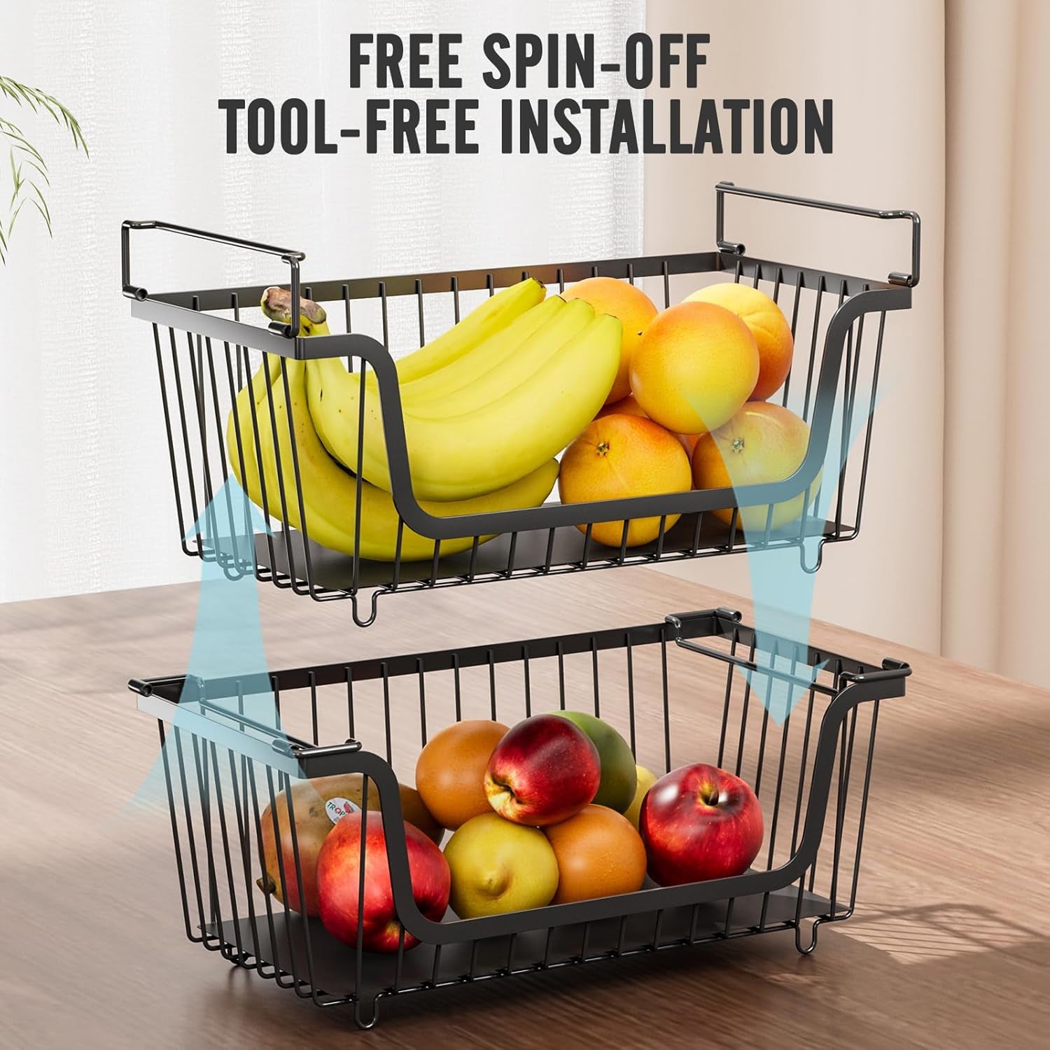 4-pcs-stackable-wire-baskets-pantry-organizers-and-storage-bins-black
