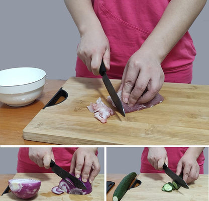 Ceramic Knife Set with Protective Cover, Kitchen Knife Set with 4-Piece Knife and 1 Peeler, Chef'S Knife Sets for Meat, Fruit, Vegetables7
