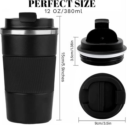 Insulated Travel Coffee Mug, Stainless Steel Coffee Cup with Leakproof Lid | Double-Wall Insulation Keeps Drinks Hot or Cold for Hours, with a Leakproof Lid and Portable Stainless Steel Design3
