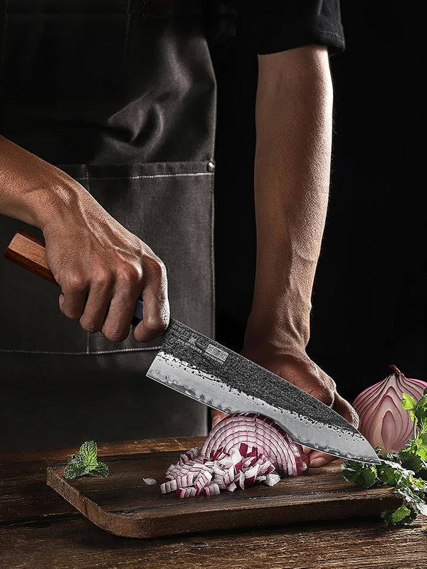 8" Chef Knife, 9 Layers 10CR15MOV High Carbon Steel Kitchen Knife6