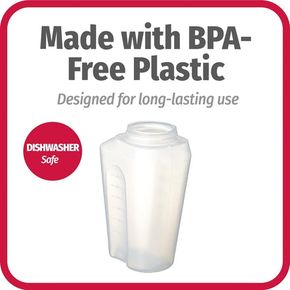 1 Quart Bottle with Snap Lock Easy-Pour Lid, BPA Free, Clear8