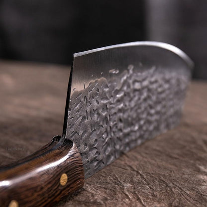 Meat Cleaver,Cleaver Knife, 6.7Inch Professional Kitchen Knives Hand Forged 5Cr15 Stainless Steel Chinese Style Cleaver Vegetable Knife5