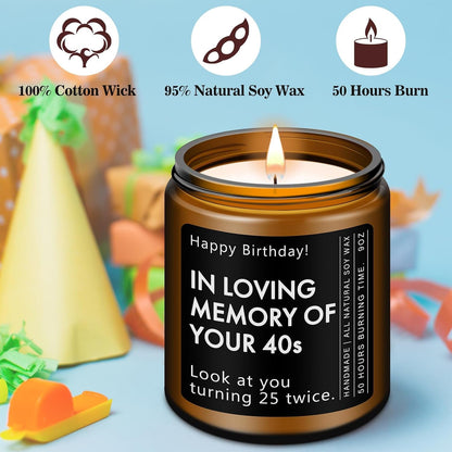 50Th Birthday Gifts for Him Her, 1976 Birthday Scented Candle3