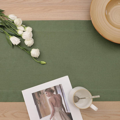 Linen Table Runner 36 Inches Long, 100% Natural Table Runners3