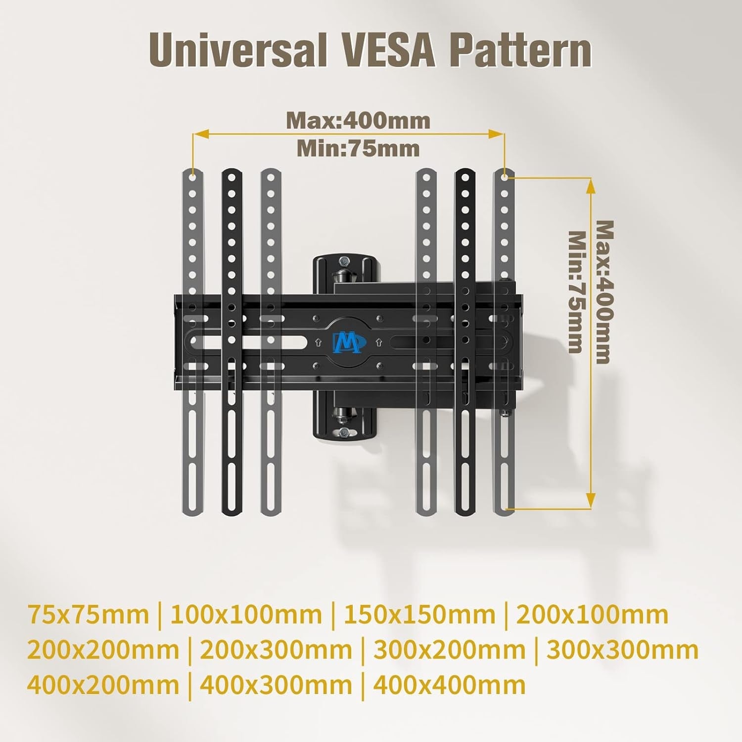 tv-wall-mount-swivel-and-tilt-for-26-55-inch-tv-up-to-60-lbs-tv-mount-perfect-center-design-full-motion-tv-mount-bracket-with-articulation-max-vesa-400x400mm-md2377