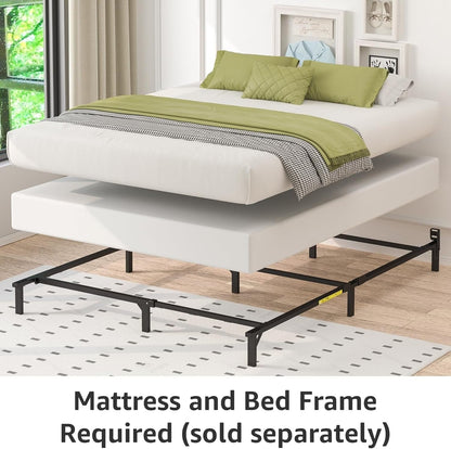 Smart Box Spring Bed Base, 5-Inch Height Mattress Foundation, Tool-Free Easy Assembly, Metal Support, Full, 74" X 53"3
