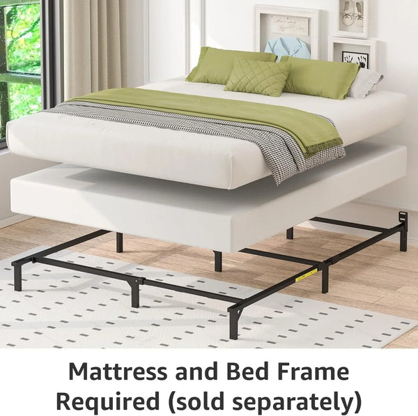 Smart Box Spring Bed Base, 5-Inch Height Mattress Foundation, Tool-Free Easy Assembly, Metal Support, Full, 74" X 53"3
