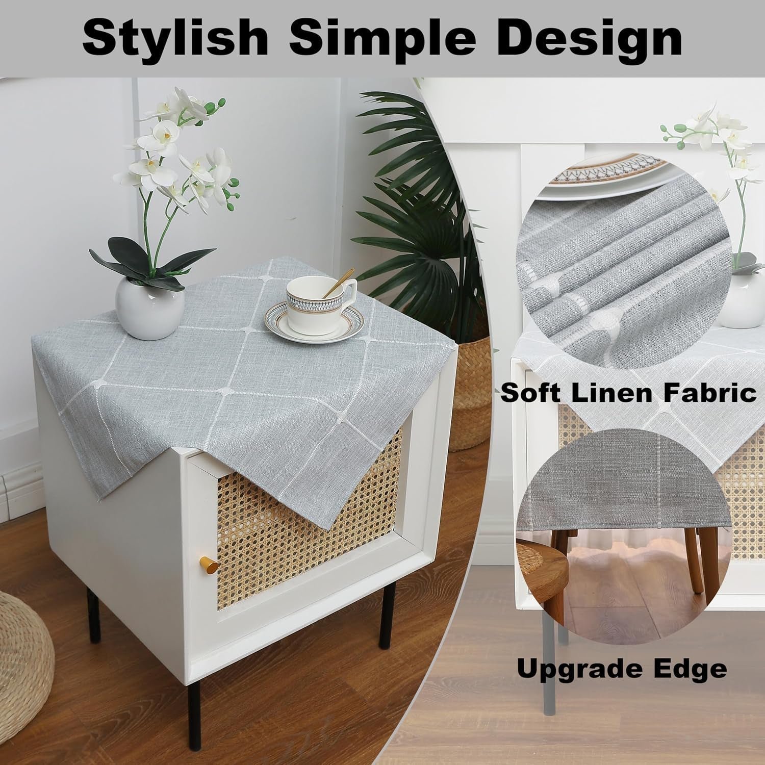 small-square-tablecloth-plaid-end-table-cloth-24-x-24-2-pcs-grey
