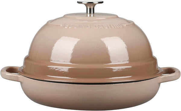 Enameled Cast Iron Dutch Oven Pot with Lid, round Bread Oven for Homemade Sourdough Bread Baking, 6 Quart, Mocha7