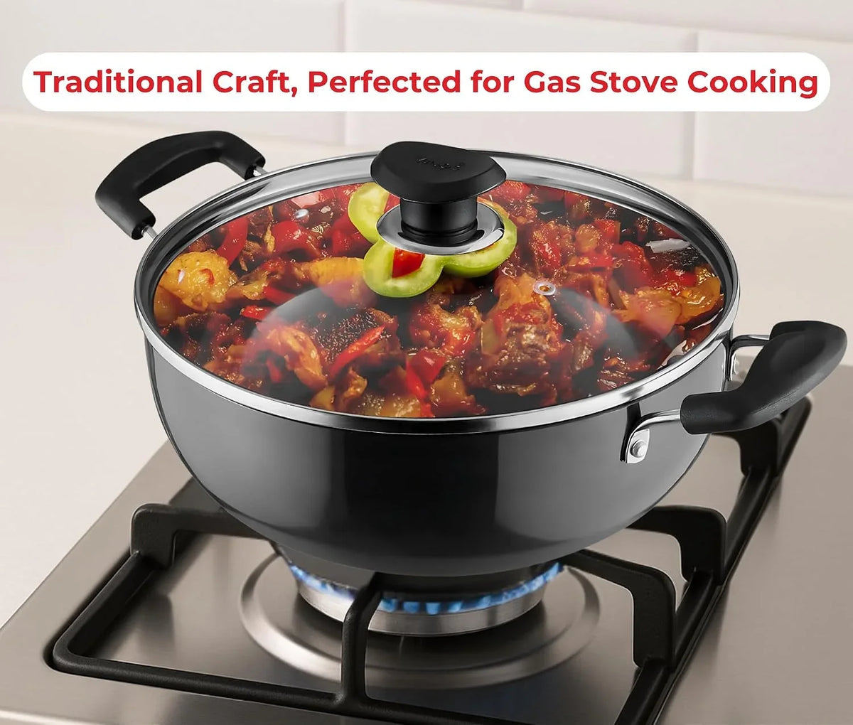 cookware-professional-deep-kadhai-2-1-liters2-2-quarts-20cm-glass-lid-included-multi-use-hard-anodized-wok-pot-suitable-for-indian-cooking-sauces-pasta-stews-soups-riveted-handles