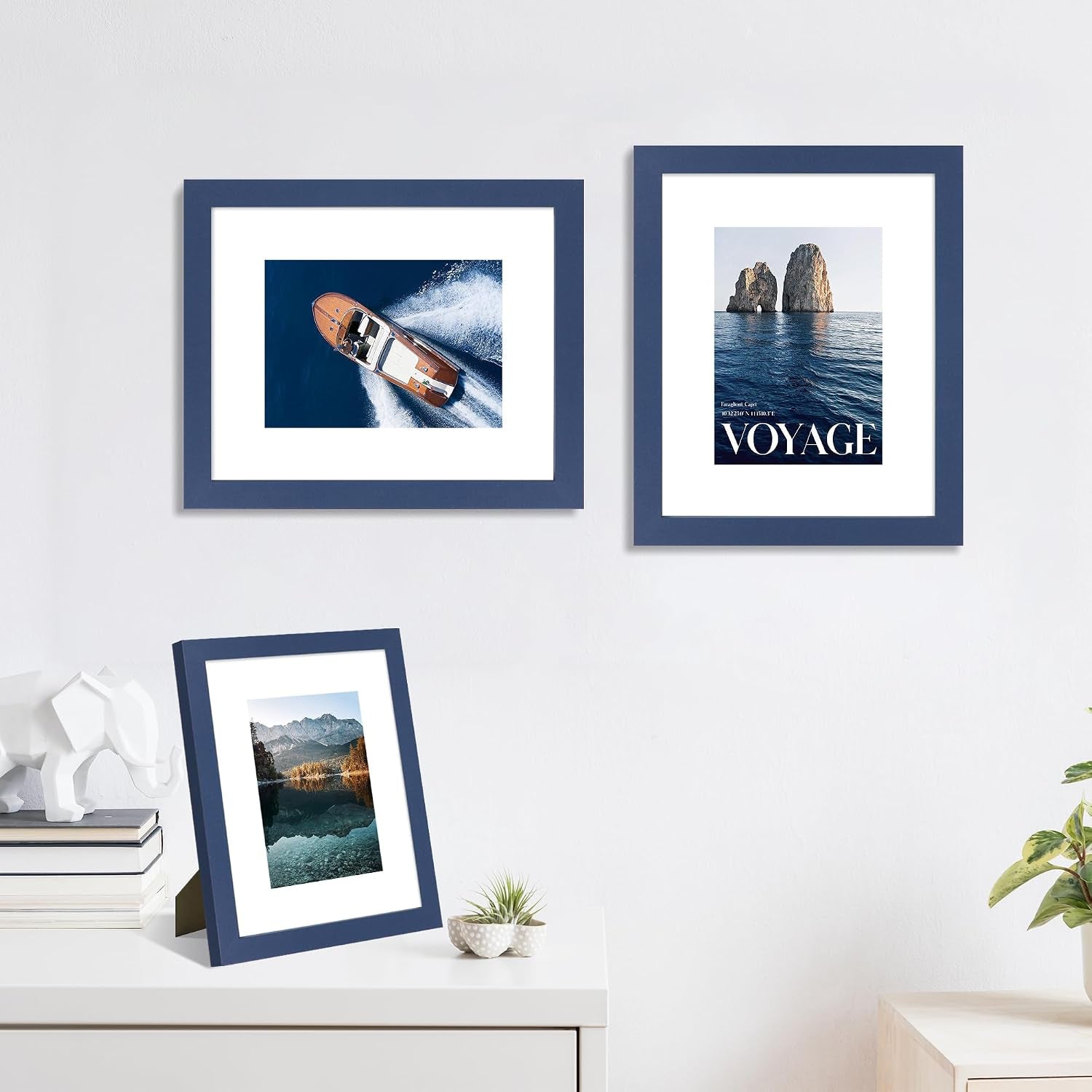 8x10-picture-frame-set-of-4-with-real-glass-wall-tabletop-display